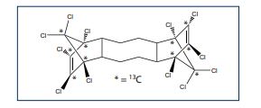 Mass-labelled anti-Dechlorane Plus Structure Image
